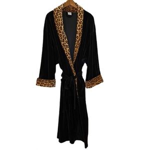 Vintage Susan Dunn Women’s Luxury Cotton Velour Robe Size M/L Hollywood Regency